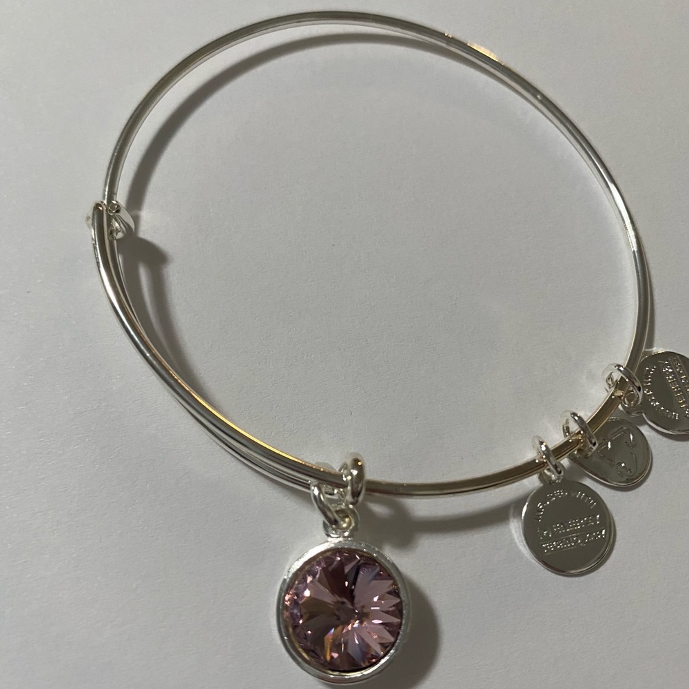 Alex and Ani Light Amethyst Bangle